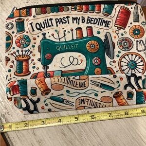 Colorful Sewing-Themed Pouch